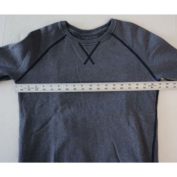 Lululemon Women's Sz L Blue Heather Just Pleat It Crew Neck Pullover Sweatshirt - Picture 8 of 11